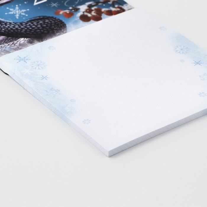 Магнит новогодний с блоком для записей &laquo;Новый год: Новогодний МИКС&laquo;Новый год: , 8 х 14 см