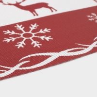 Салфетки новогодние на стол Доляна &laquo;Новый Год&raquo;, 4 шт, сервировочная, 45&times;30 см, цвет красный