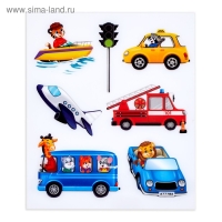 Набор для рисования светом &laquo;Транспорт&raquo;, ручка с фонариком и невидимыми чернилами