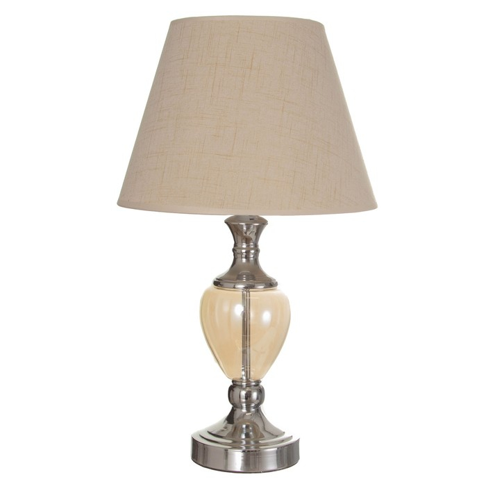 Лампа настольная 16713/1 E27 40Вт хром 28х28х50 см RISALUX