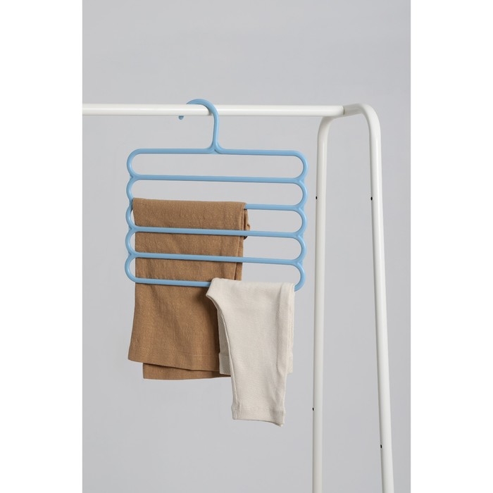 Плечики - вешалки для брюк и юбок Доляна, многогуровневая, 33&times;33 см, цвет МИКС