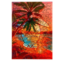 Пазлы деревянные фигурные &laquo;Закат на море&raquo;, 168 элементов