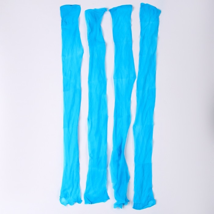 Капрон для кукол и цветов, набор 4 шт., размер 1 шт. &mdash; 45 &times; 6 см, цвет бирюзовый