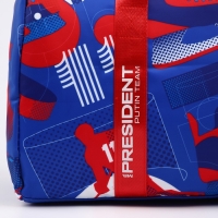 Сумка спортивная &laquo;RUSSIAN HOKEY&raquo;, 47 x 28 x 24 см, цвет голубой