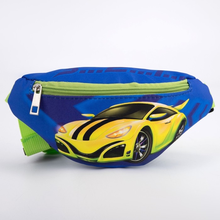 Сумка детская поясная для мальчика &laquo;Машина&raquo; 20 см х 10 см х 6 см