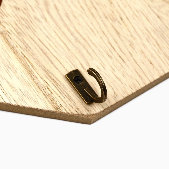 Ключница настенная &laquo;Sweet home&raquo;, цвет молочный, 20 х 14 см