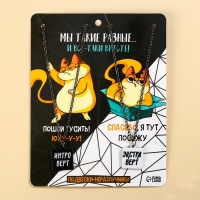 Кулоны парные подвески &laquo;Мы такие разные&raquo;