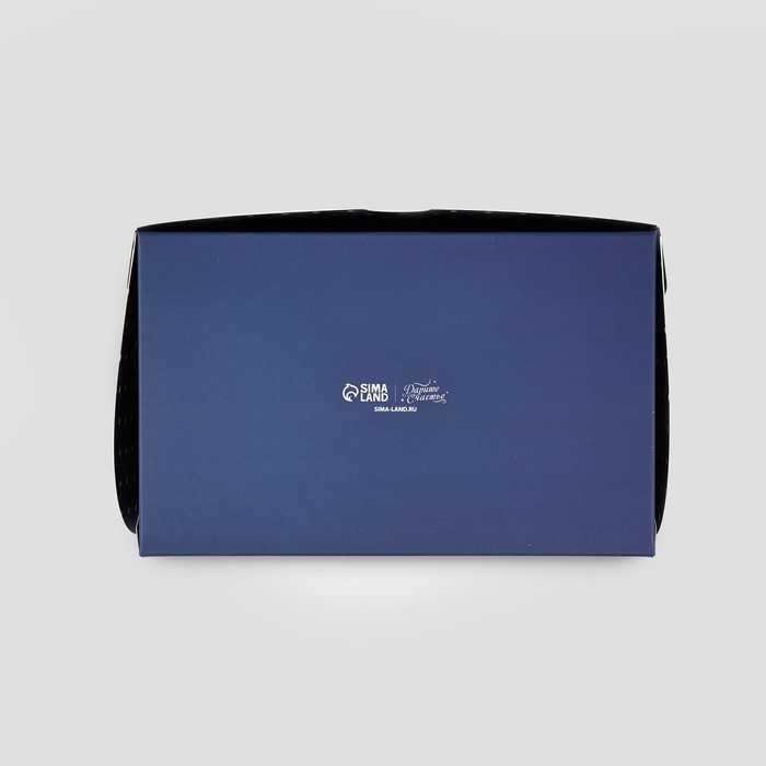 Коробка для капкейков складная с двусторонним нанесением &laquo;Поздравляю&raquo;, 16 х 10 х 10 см