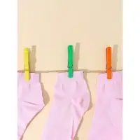 Прищепки бельевые &laquo;Кубаночка&raquo;, 8 см, 12 шт, цвет МИКС