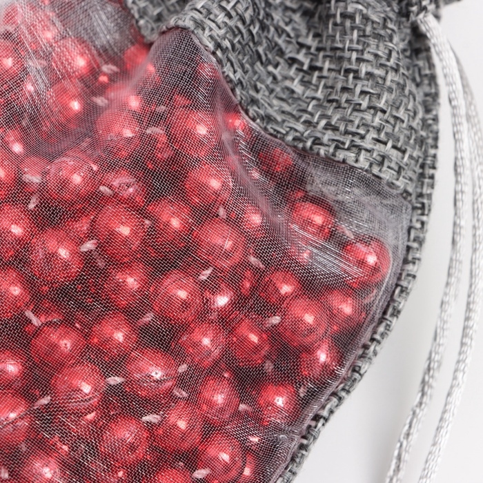 Льняной мешочек для хранения украшений, подарков, трав, 10 х 14 см, набор из 5 штук