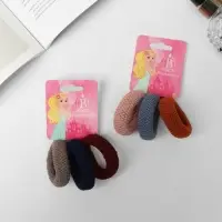 Резинка для волос "Спорт" (набор 3 шт) широкое плетение, 4 см, микс