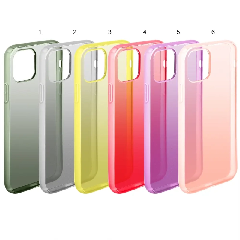 Чехол Iph 12 mini цветной силикон