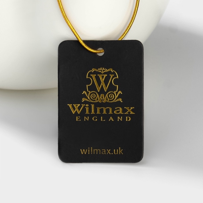 Сахарница фарфоровая с крышкой Wilmax, 210 мл, цвет белый