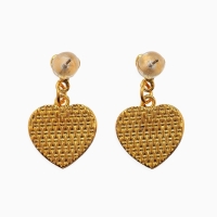 Серьги &laquo;Галиотис&raquo; сердце, цвет зелёный в золоте