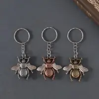 Брелок металл "Пчела" МИКС 4х3,5 см