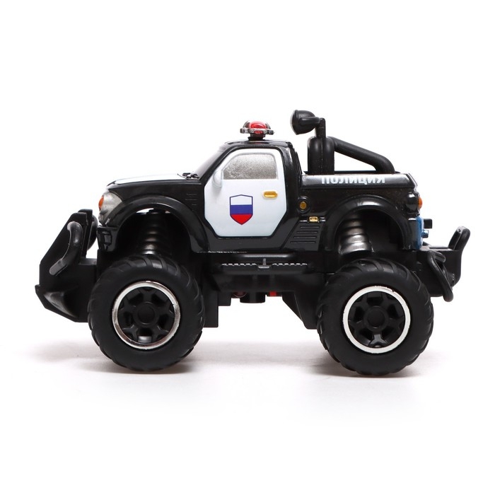 Джип радиоуправляемый &laquo;Полиция&raquo;, работает от батареек, цвет чёрный