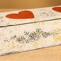 Шкатулка "Любовь" 32х7х7 см, МДФ