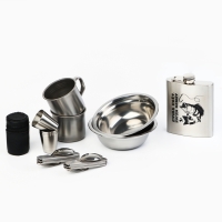 Набор посуды для пикника туристический &laquo;Душа поет&raquo;, 8 предметов