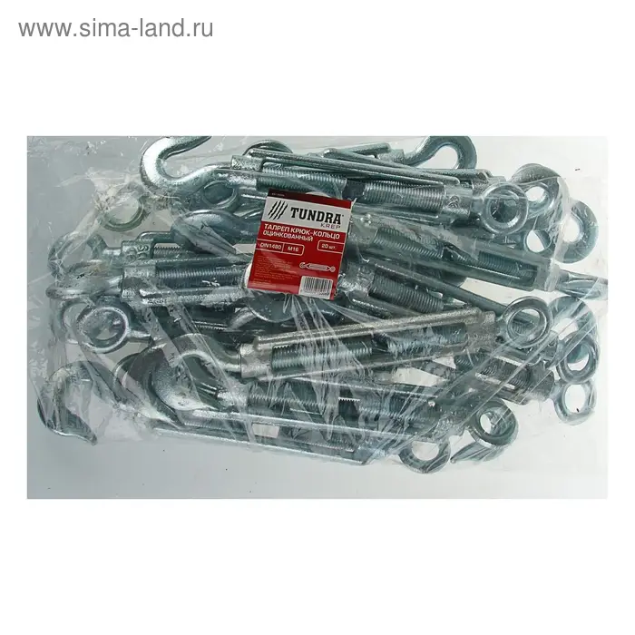 Талреп крюк-кольцо ТУНДРА krep, DIN1480, М16, оцинкованный