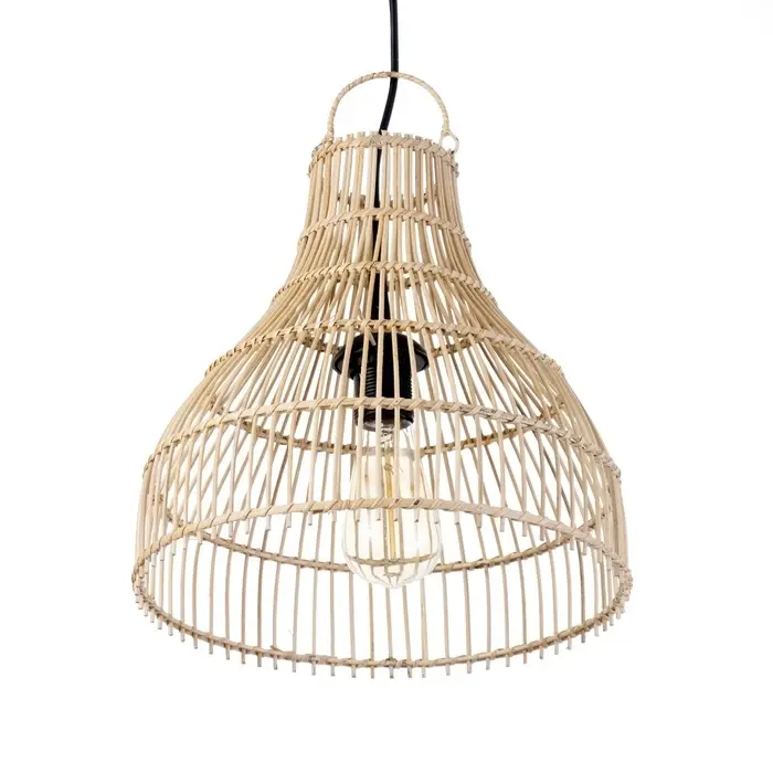 Светильник потолочный из ротанга &laquo;Сатрия&raquo;, 1&times;120 Вт, Е27, 30&times;30&times;30 см