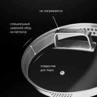 Кастрюля со стеклянной крышкой Loretto-24C