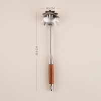 Ложка для спагетти Sima-Land Home 34х8,5 см, Рустик, цвет серебряный