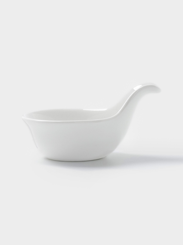 Соусник Hanna Kn&ouml;vell, с ручкой, фарфор, белый