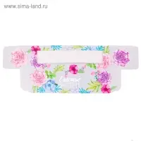 Коробка для макарун, кондитерская упаковка &laquo;Счастье внутри&raquo;, 18 х 5.5 х 5.5 см