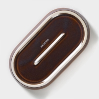 Блюдо фарфоровое овальное Magistro Garland, 18&times;9,8&times;2,5 см, цвет синий