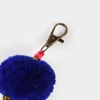 Брелок плетеный, 22 см, цв. синий