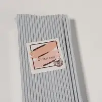 Пилка для ногтей, лодочка, 180/200 грит, 18 см, фасовка 20 шт., серая