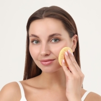 Набор спонжей для умывания &laquo;Мягкость&raquo;, d = 5,8 см, 4 шт, разноцветный