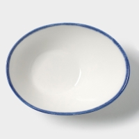 Салатник овальный "Blue Lagoon" Magistro 18см, 18,1х14,2, цвет белый, синий