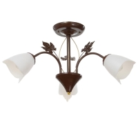 Люстра "Сусана" 3х15Вт Е27 коричневый/золото 53х53х32см BayerLux