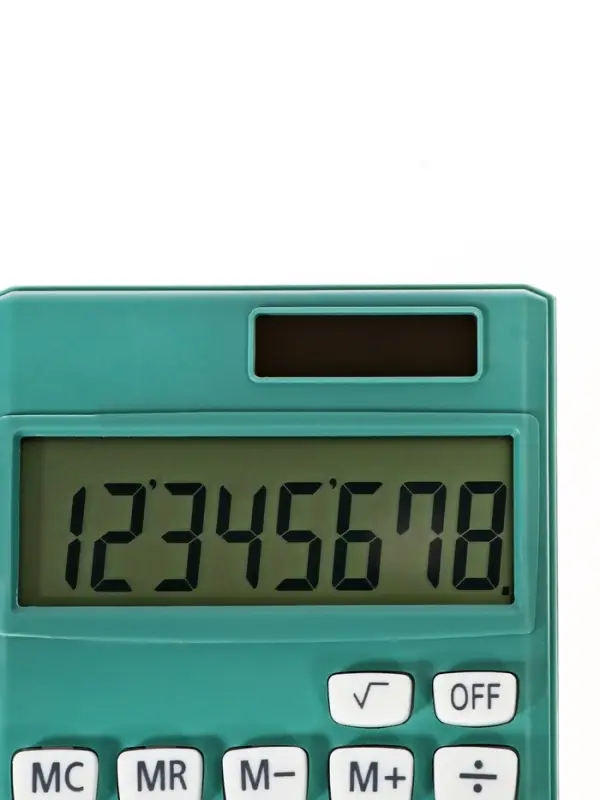 Калькулятор карманный, 08-разрядный, корпус зеленый