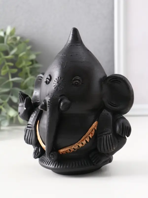 Фигура &laquo;Ганеш&raquo;, 14.5&times;13.5&times;9 см, чёрная