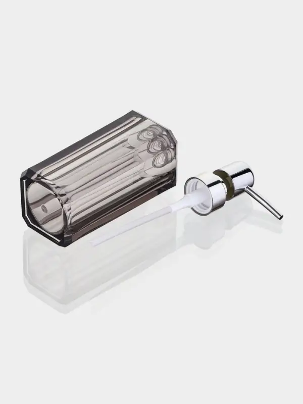 Набор для ванной "Кристалл" 4 предмета (дозатор, 2 стакана, мыльница)