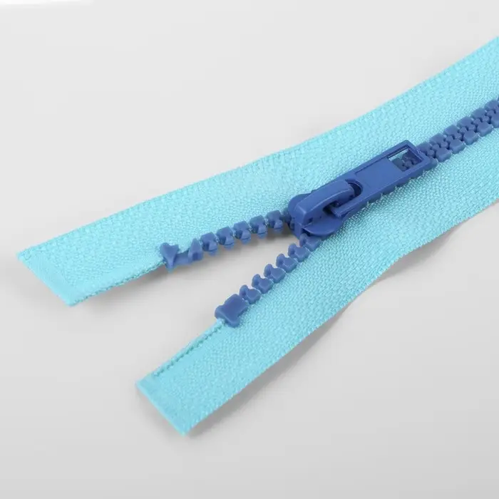 Молния &laquo;Трактор&raquo;, №5, разъёмная, замок автомат, 50 см, голубая