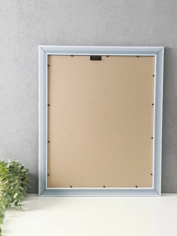 Фоторамка для фото 40х50 см "Luxe Elegance" пластик, серо-голубой, (пластик экран)