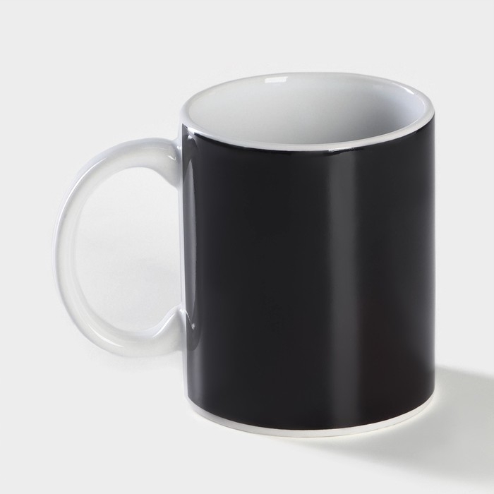 Кружка-хамелеон керамическая Доляна &laquo;Джойстик&raquo;, 350 мл, цвет чёрный