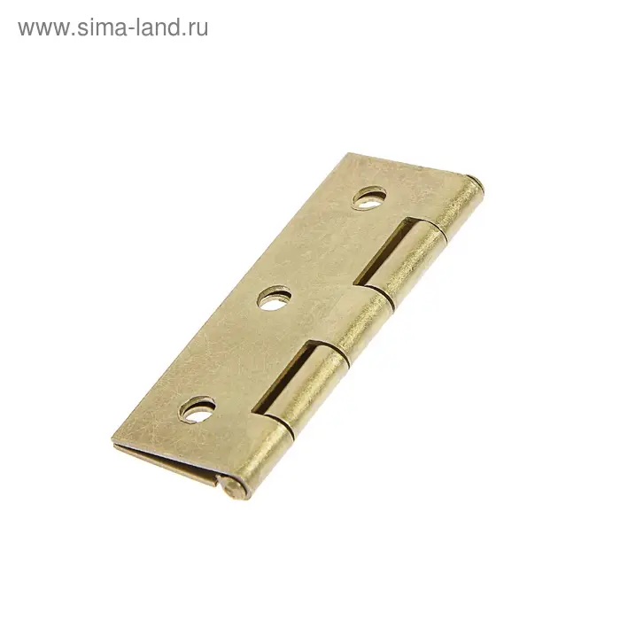 Петля железная, 62&times;37&times;1 мм, латунь