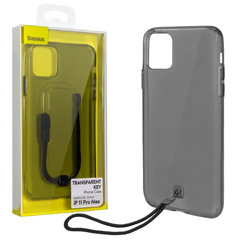 Чехол iPh 11 Pro MAX Transparent Key Baseus темный