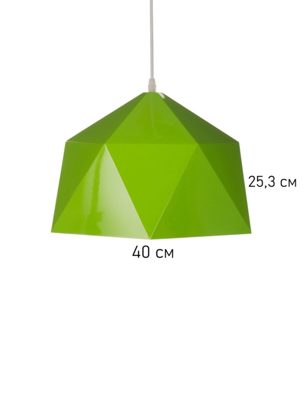 Светильник Edward 1х40Вт Е27 пр-1м зеленое яблоко 38х38х25см
