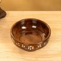 Чаша на ножке "В самое сердце" 15х15х8 см, дерево шишам