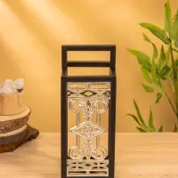 Подсвечник фонарь "Геральдика" 12,5х12,5х32 см, d 7,5 см, алюминий, железо