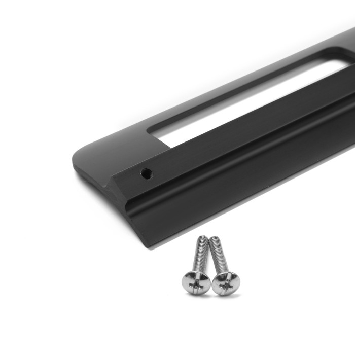 Ручка скоба мебельная RS1402, м/о=128, цвет черный