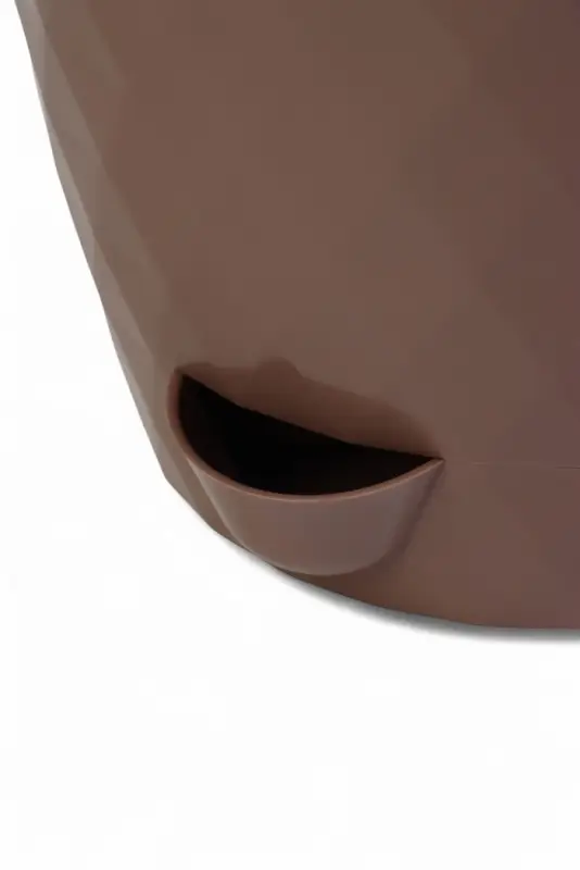 Кашпо с прикорневым поливом "Румба" 1,5 л, D14 см, h-14,5 см, цвет мокко