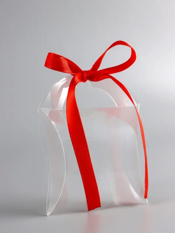 Складная прозрачная коробка из PVC, для упаковки подарков, 11&times;9&times;2 см