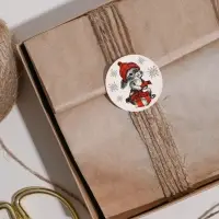 Наклейки новогодние бумажные &laquo;С Новым годом&raquo;, на подарки, 14 х 21 см