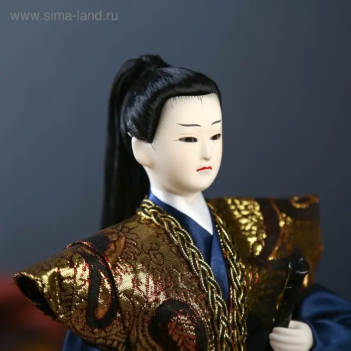 Кукла коллекционная "Самурай с мечом" 30х12,5х12,5 см